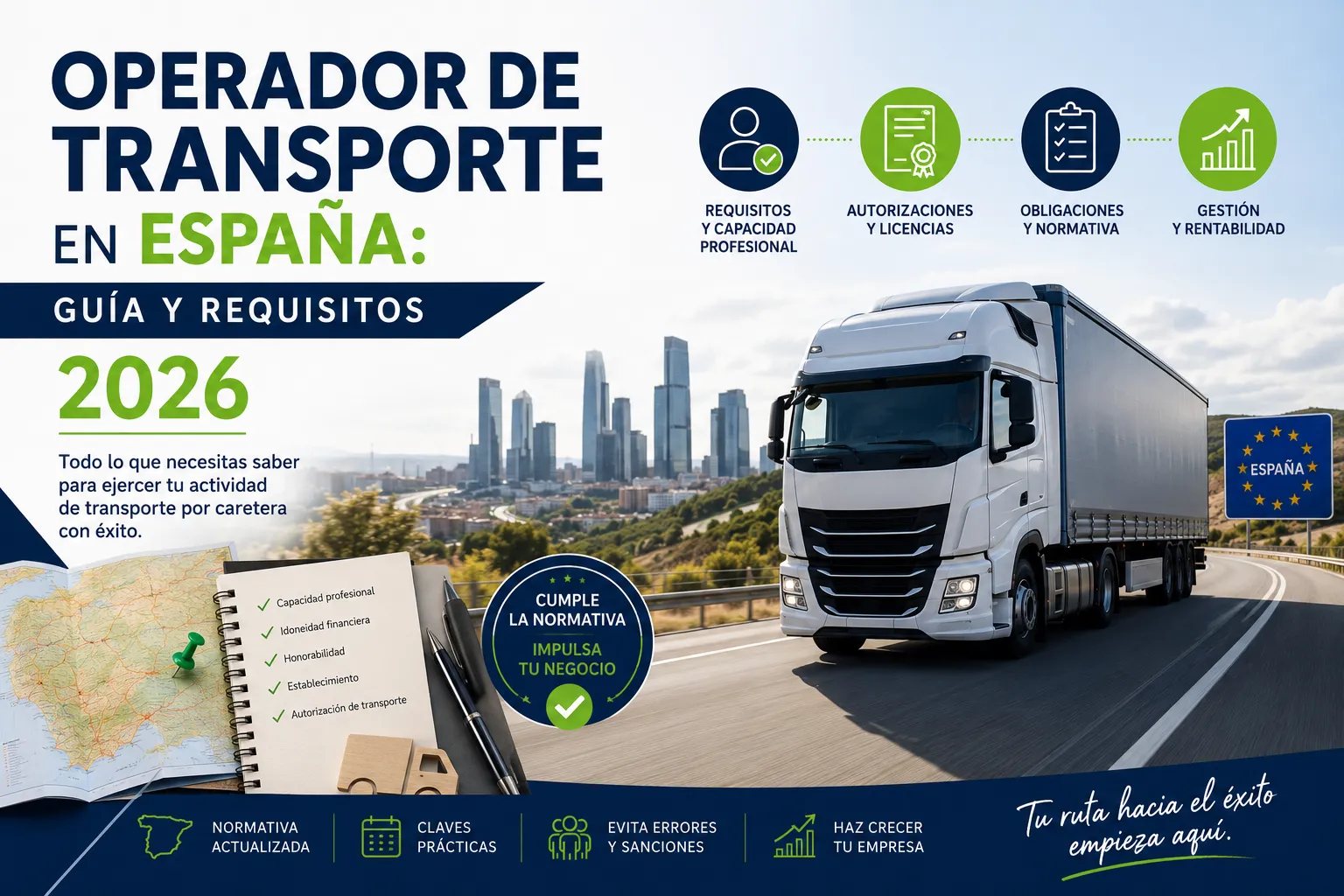 Operador de Transporte en España: Guía y Requisitos 2026