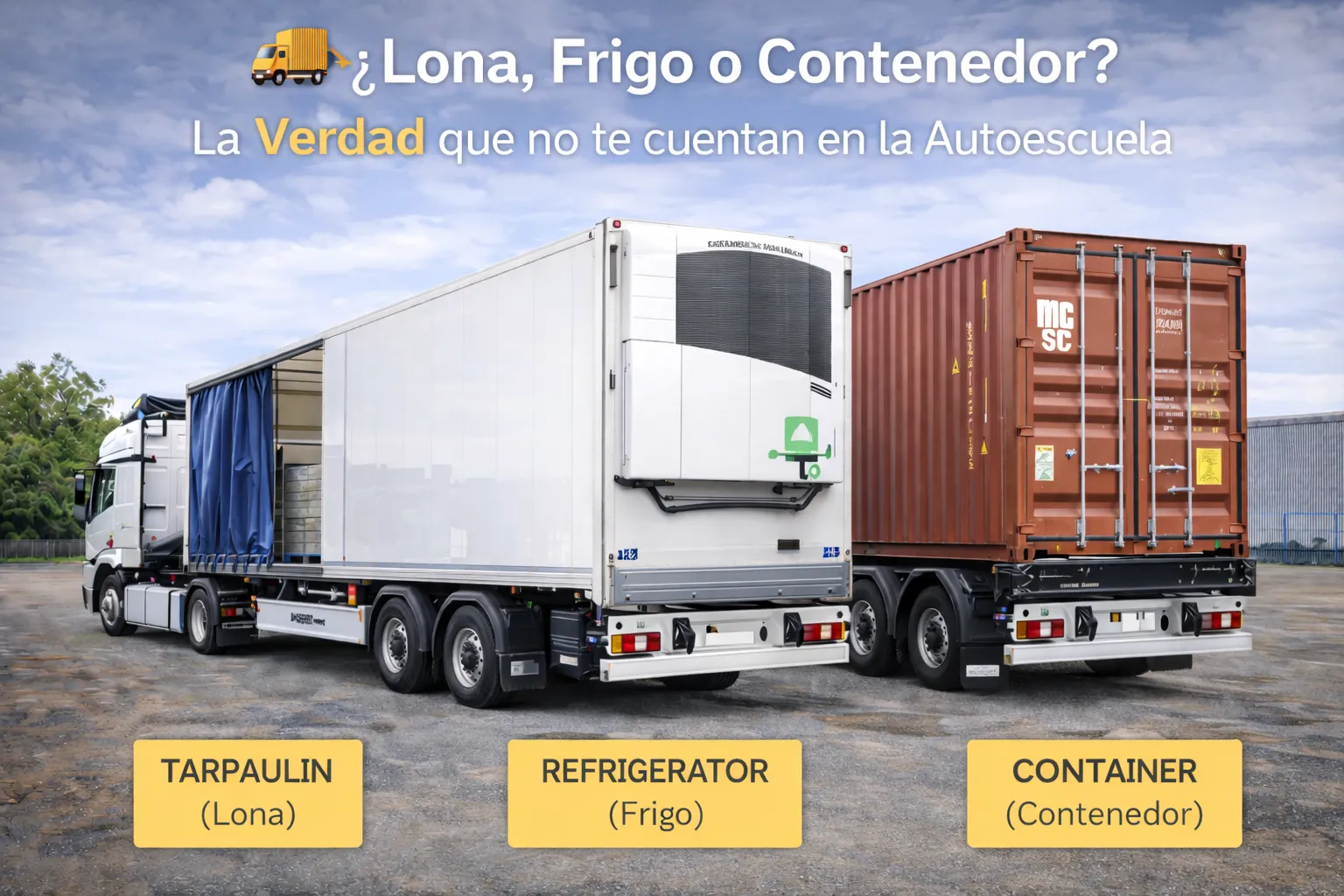 Lona, Frigo o Contenedor: Diferencias para el Transportista
